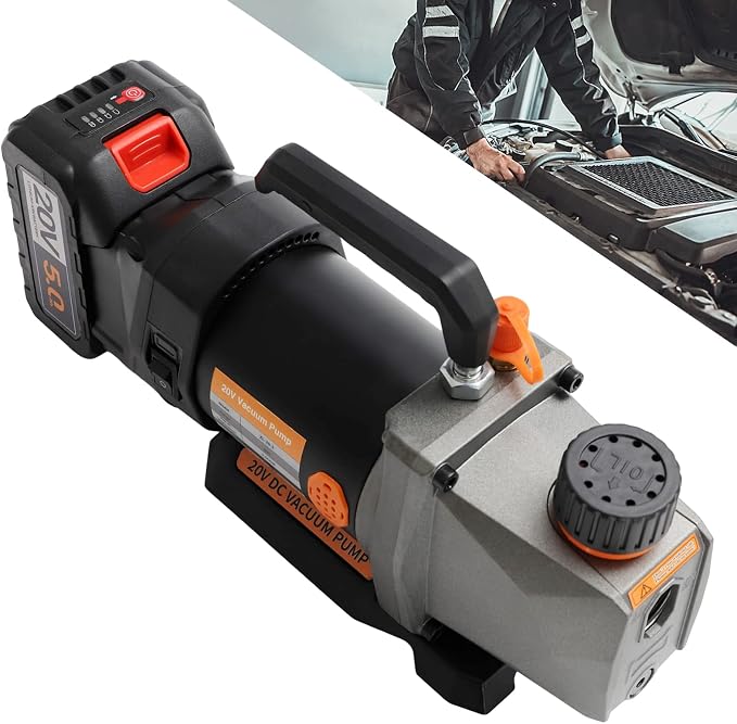 Single-Stage Vacuum Pump, 2.5CFM 20V Lithium Battery Strong Power DC Inverter - Image 3