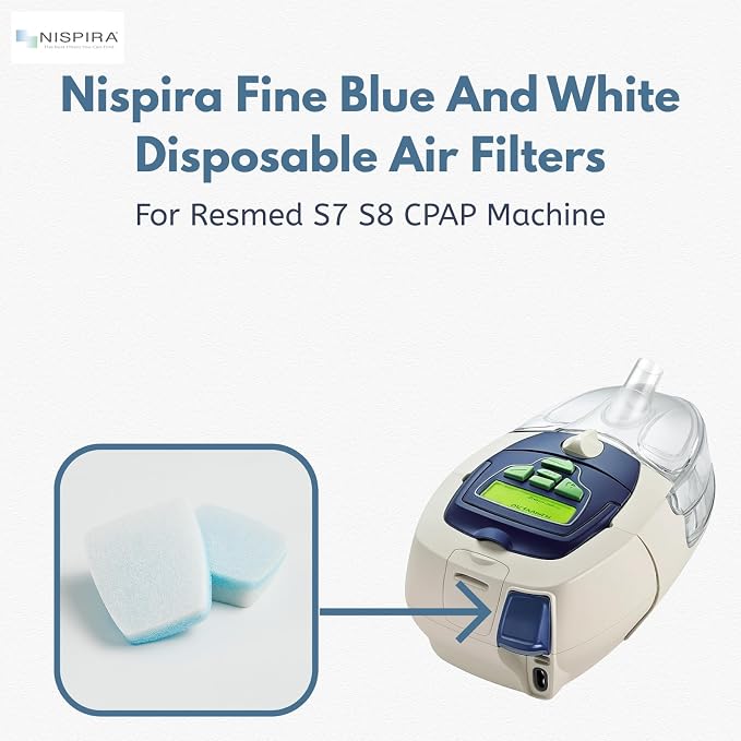 Nispira Fine Blue and White Disposable Air Filters Compatible - Image 2