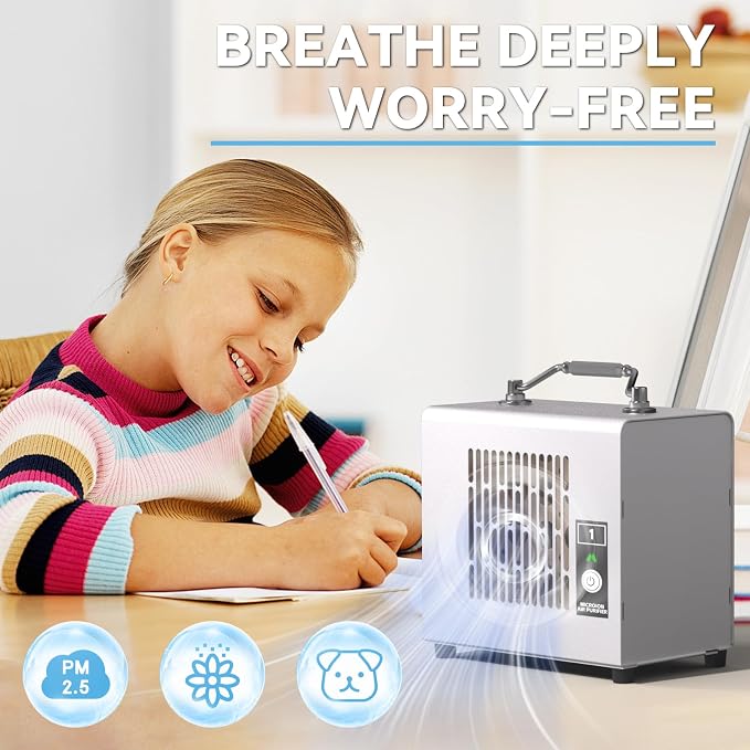 Portable Ionic Air Purifier, Hassle-Free Design, Type-C Rechargeable, 6-Hour - Image 3
