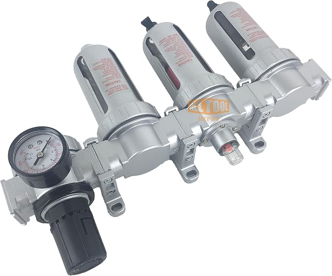 1/2" NPT MID FLOW 4 Stages Filter Coalescing Desiccant Dryer Regulator System - Image 4