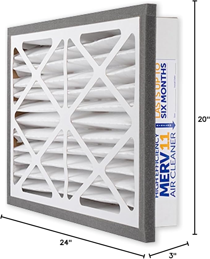 Zephyr 20x24x3 VGF Merv 11 Media Air Cleaner Replacement Filter - Image 6