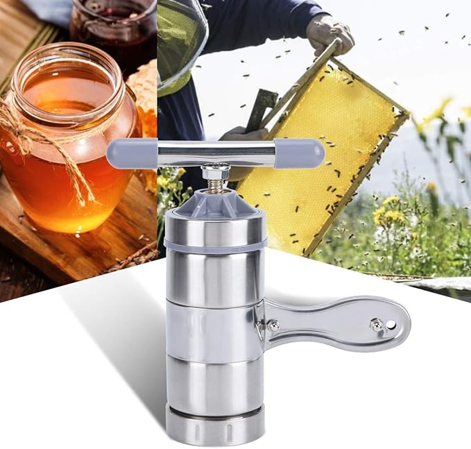 Yosoo Handheld Honey Presser, Stainless Steel Manual Honey Extractor - Image 4