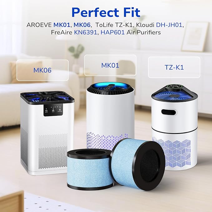 Fil-fresh 2-Pack MK01 & MK06 Air Purifier Filter Replacement - Image 2