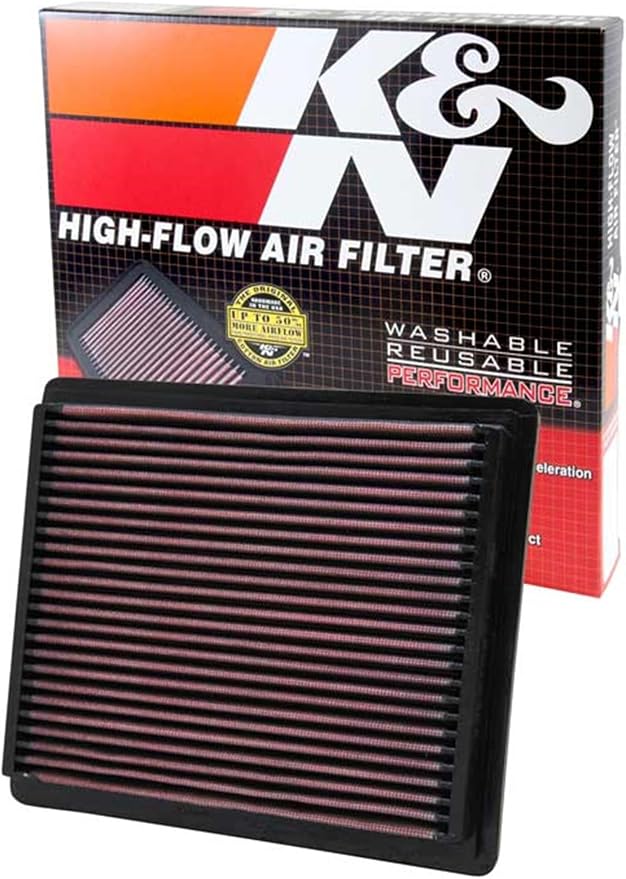K&N High-Flow Original Lifetime Engine Air Filter: Increase Power: Premium by KNEngineeringInc
