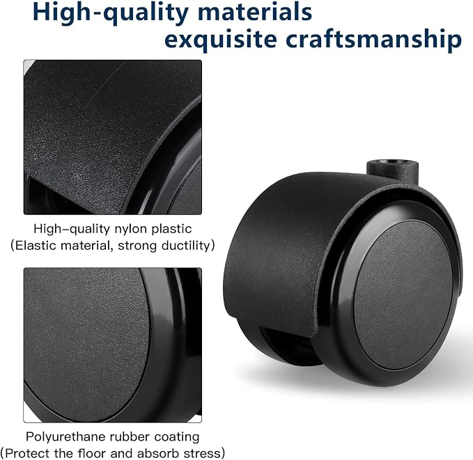 2 inch Caster Wheels 5/16 inch Valve stem and Rotating top Plate Installation - Image 3