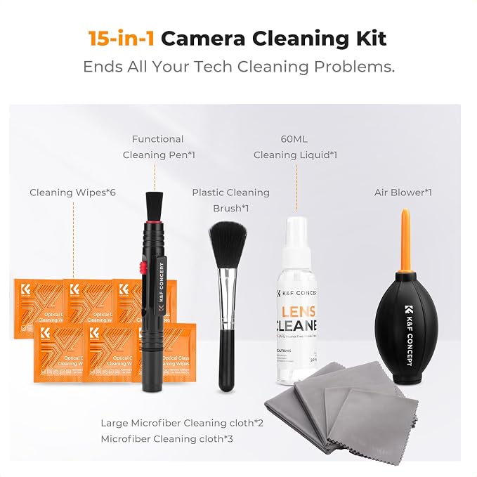 K&F CONCEPT 15-1 Professional Cleaning Kit - Image 2