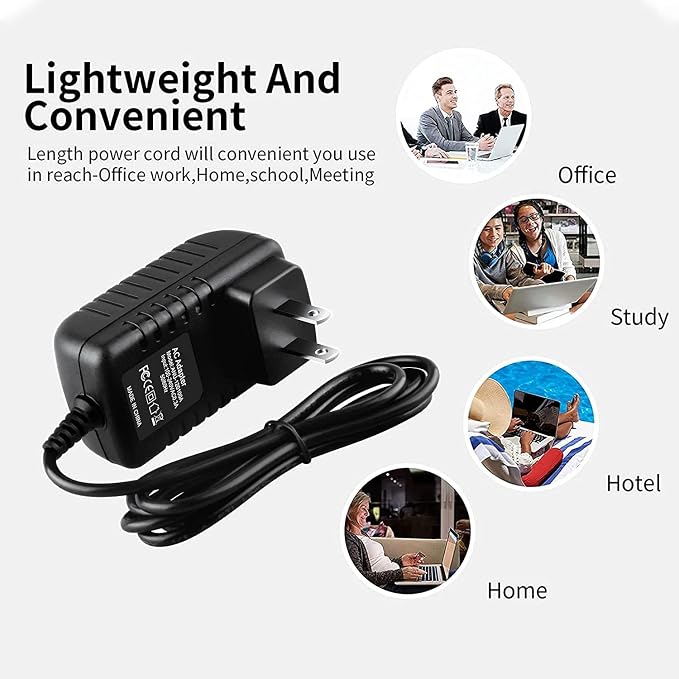 12V AC DC Adapter Replacement for SilverOnyx A800 Air Purifier Home HEPA - Image 2