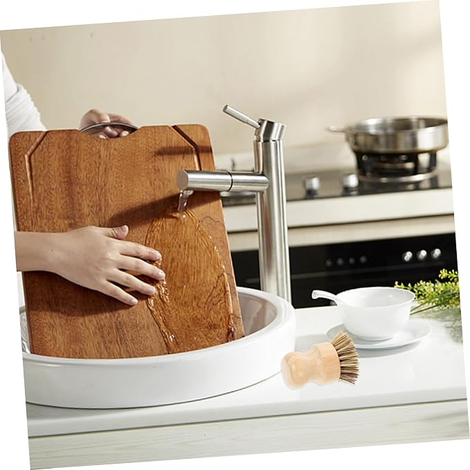 Dish Brush Handle Potato Scrubber Brush Sturdy Bristles - Image 3