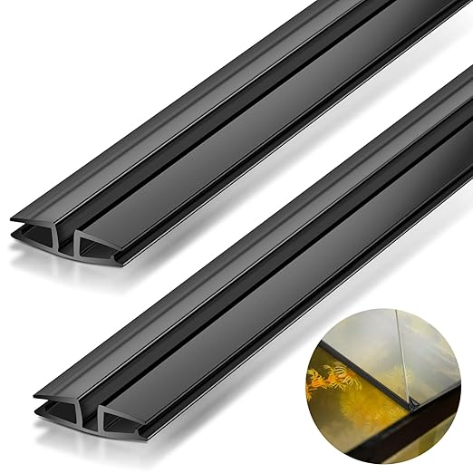 Landical 2 Pack PVC Piano Style Hinge, 39.37 Inch Each Flexible Living Plastic by Landical