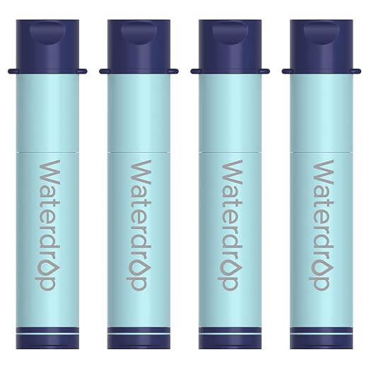 Waterdrop Gravity Water Filter Straw, Camping Water Filtration System, Water by Waterdrop