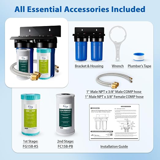 iSpring US21B-CPB 4-Layer High Capacity Under Sink Water Filter, Bad Taste & - Image 8