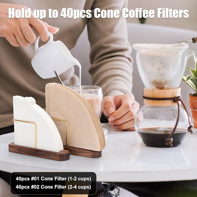 Cone Coffee Filter Holder, Stand Coffee Filter Storage, Coffee Filter Container - Image 6