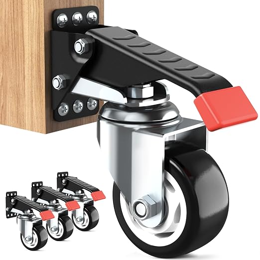 SPACEKEEPER Workbench Casters Kit 880 Lbs by SPACEKEEPER