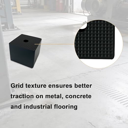 4 Pack-50x50x40 mm / 2"x2"x1.6" Thick Rubber Pad Anti Vibration Pads, Square - Image 6