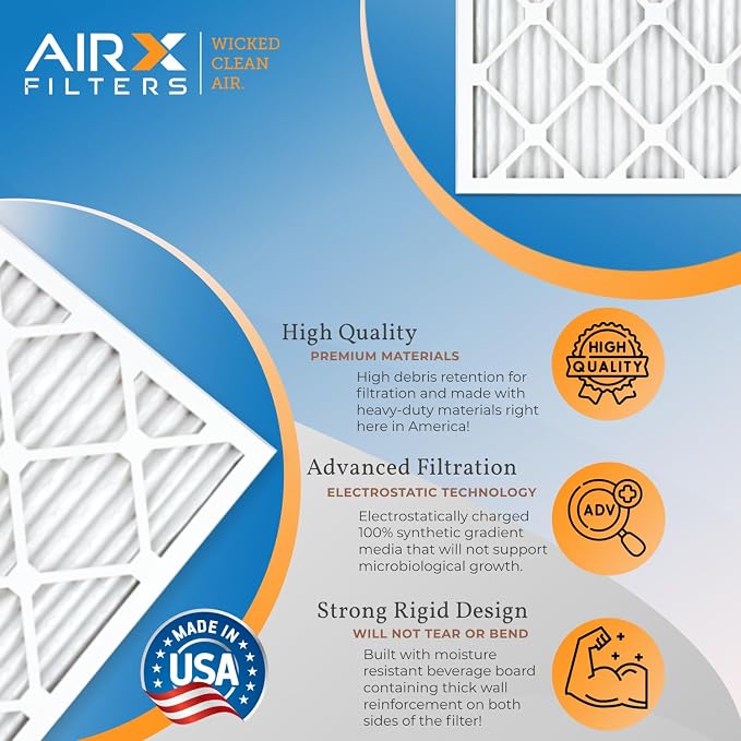 24x24x2 Air Filter MERV 11 Rating, 12 Pack of Furnace Filters Comparable to MPR - Image 3