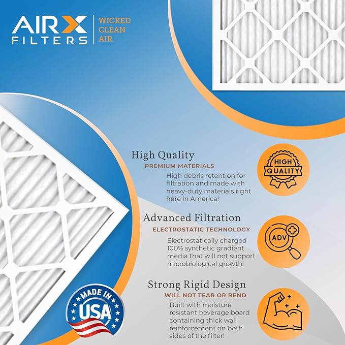 AIRX FILTERS WICKED CLEAN AIR 16x25x1 MERV 11 Electrostatic Pleated Air - Image 4
