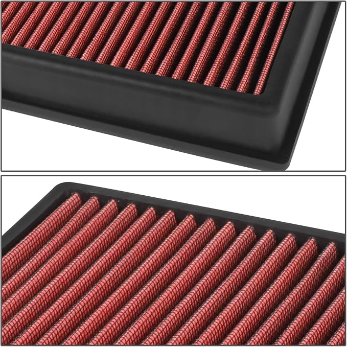 DNA Motoring AFPN-216-RD Clean Air Washable Drop In Panel Air Filter Enhance - Image 3
