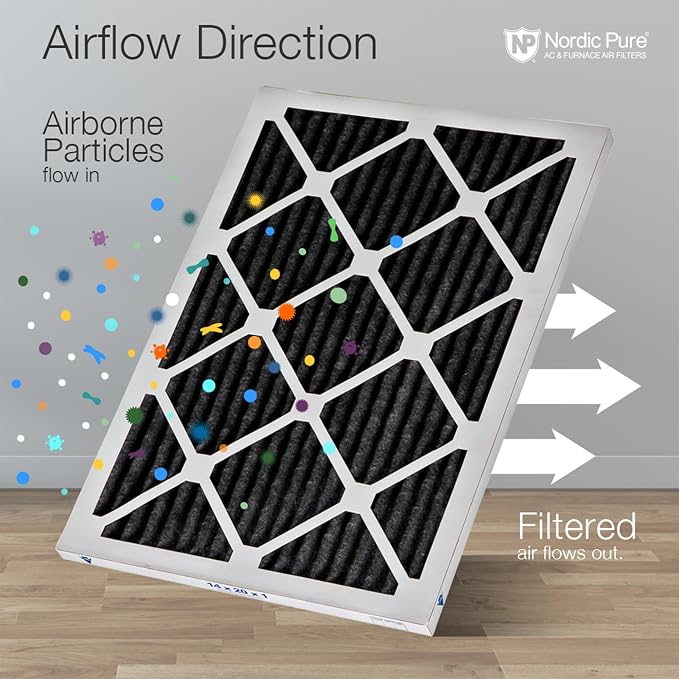 Nordic Pure 12x25x1 Pure Carbon Pleated Odor Reduction Furnace Air Filters 6 - Image 8