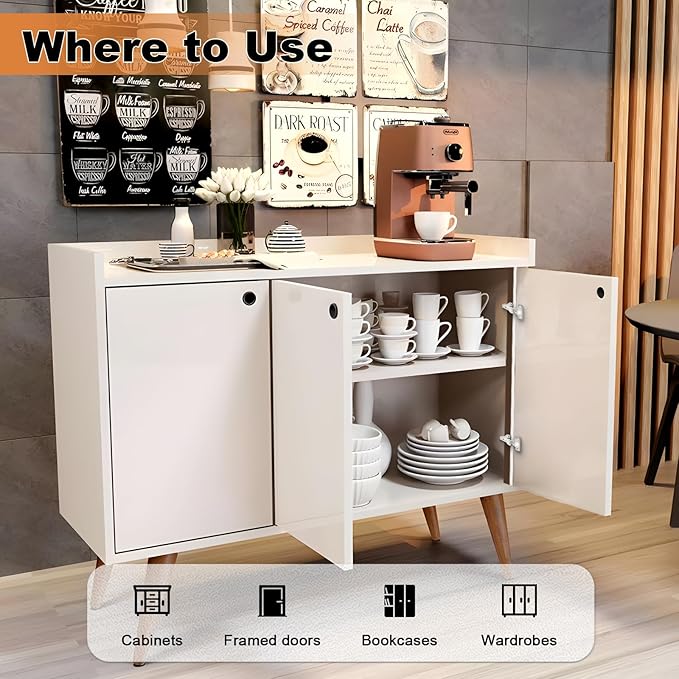 Probrico Full Overlay Soft Opening Face Frame Mounting Concealed Hinges - Image 6