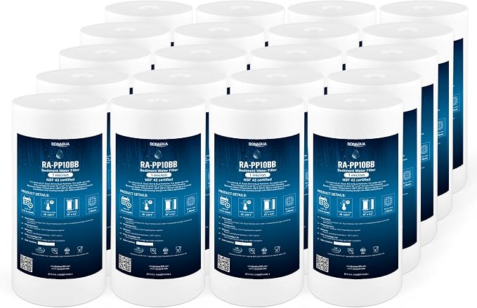 Ronaqua 10" x 4.5" Big Sediment Replacement Water Filter Cartridge, 1 Micron by Ronaqua
