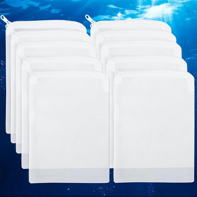Segarty Filter Media Bags, 10 Pack 0.5mm Fine Mesh 7.7 x 6 Inch White Reusable - Image 7