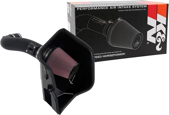 K&N Cold Air Intake System: High-Flow Air Filter, Increase Performance & by KNEngineeringInc