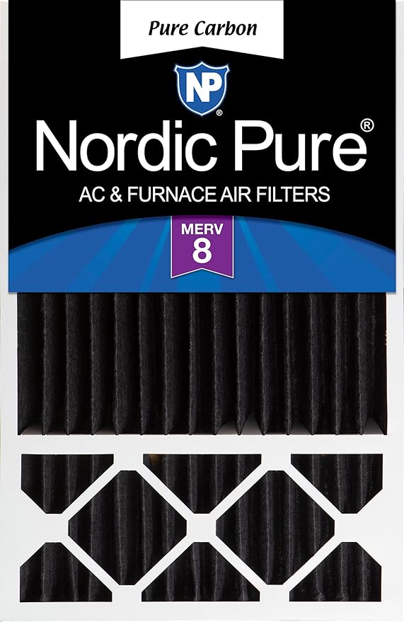 Nordic Pure 16x25x5 Honeywell/Lennox Replacement Odor Reduction Merv 8 Filter 1 by NordicPure