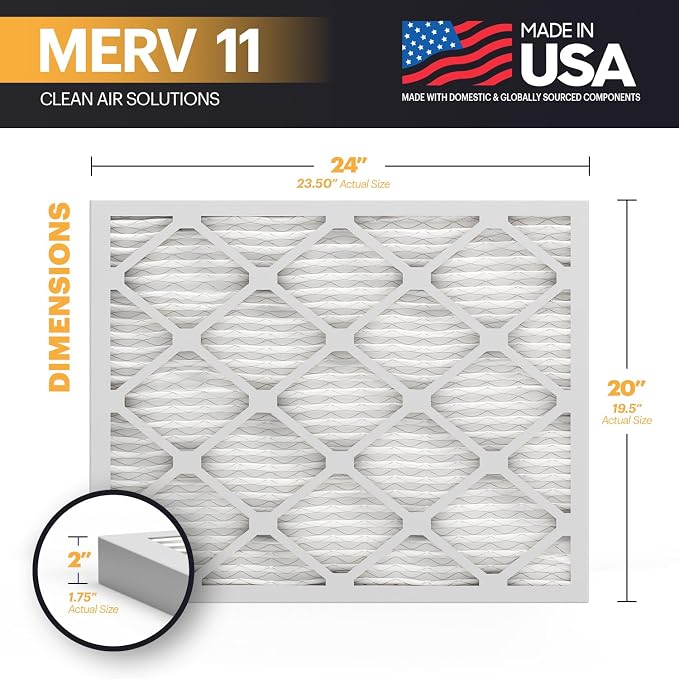 BNX TruFilter 20x24x2 Air Filter MERV 11 - Image 2