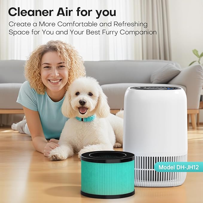 VOOPNU 2 Packs Pet-Care Filter for JH12, 4-in-1 High Efficiency Replacement - Image 3
