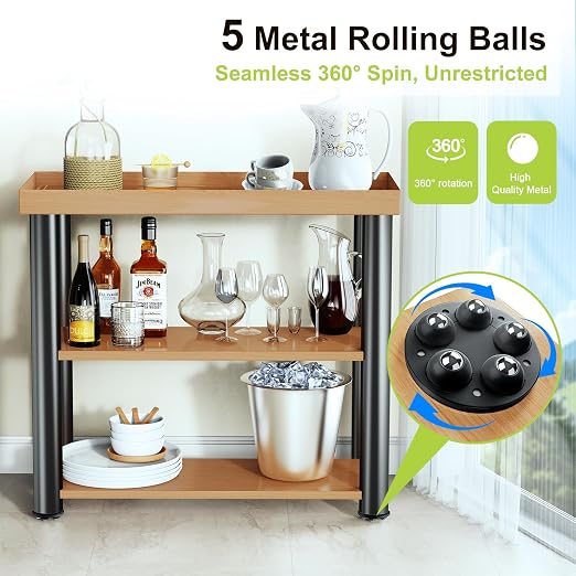 Self Adhesive Caster Wheels for Appliances, 360° Swivel Small Appliance Slider - Image 3