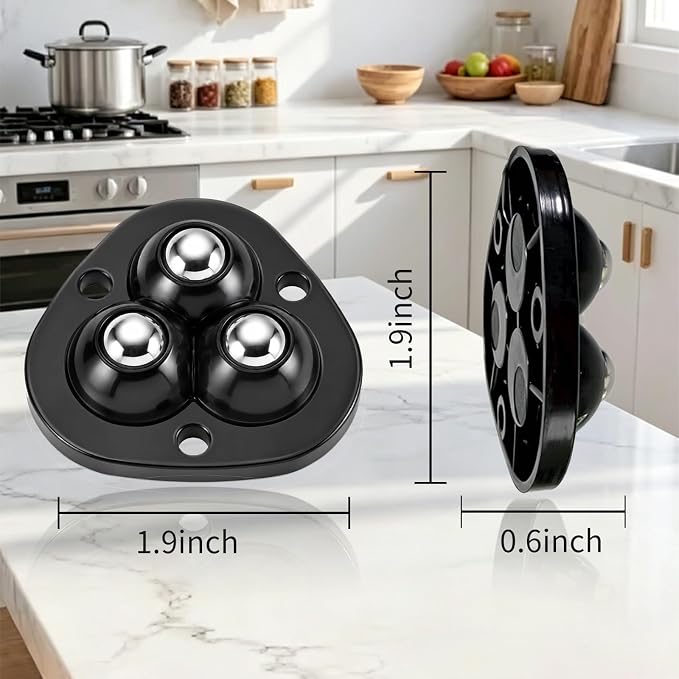 Self Adhesive Caster Wheels 4-Pack - Image 3