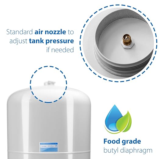 iSpring 40 Gallon RO Tank, Pre-Pressurized Water Storage Tank - Image 3