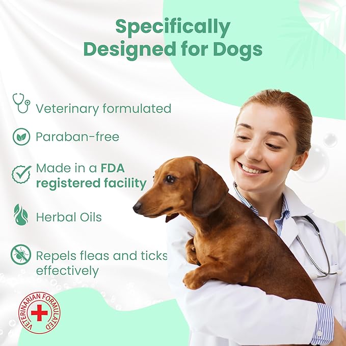 Bio PetActive Tea Tree Oil Dogs Shampoo - Natural Moisturizing & Anti Itch Dog Shampoo, pH Balanced, Paraben Free, Naturally Ingredients, 13.53 Fl oz