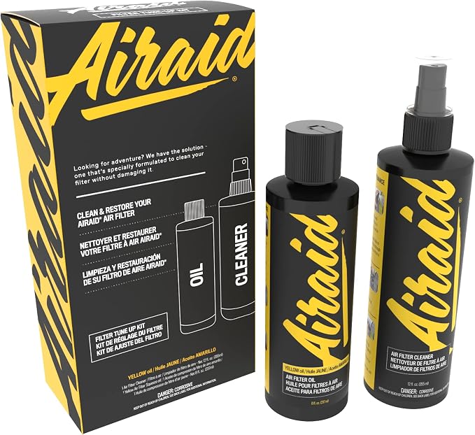 AIRAID Air Filter Cleaning Kit, 12 oz pump bottle cleaner and 8 oz squeeze by Airaid