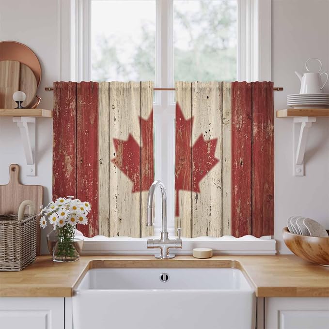 Canada Kitchen Curtains by Unknown
