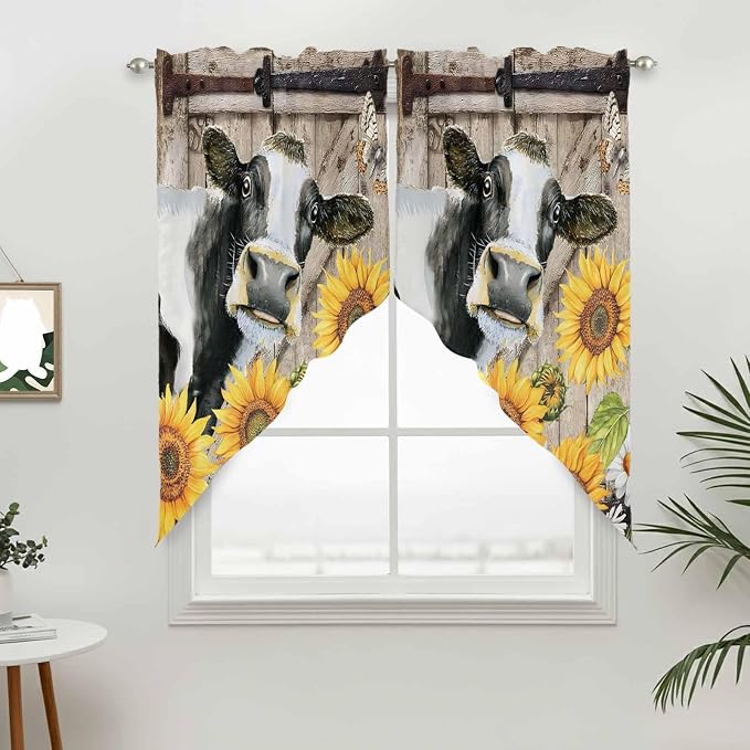 Retro Farmhouse Flower Swag Valances - Image 3