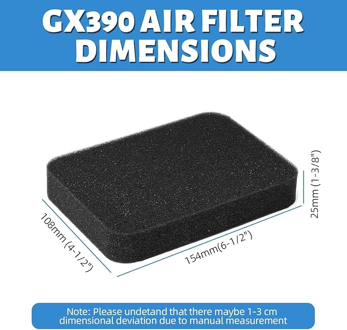 2 Pack GX390 Air Filter for Honda Generator GX340 EB5000 EB5000X EB6500 EB3500 - Image 4