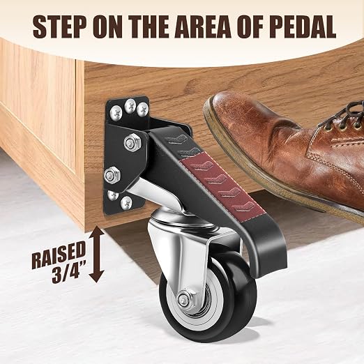 SPACECARE Workbench Casters kit 900Lbs Heavy Duty Quick Release 2 Mounting - Image 6