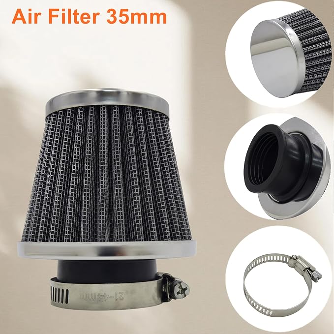 Semimo 35mm Air Filter – OEM Replacement Universal Cone Cleaner - Image 3