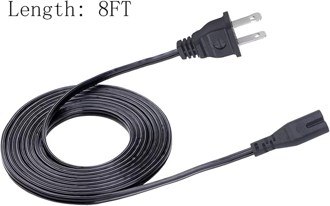 2 Prong Power Cord Replacement for Medify Air Purifier MA-50 MA-15 MA-25-W1 - Image 4