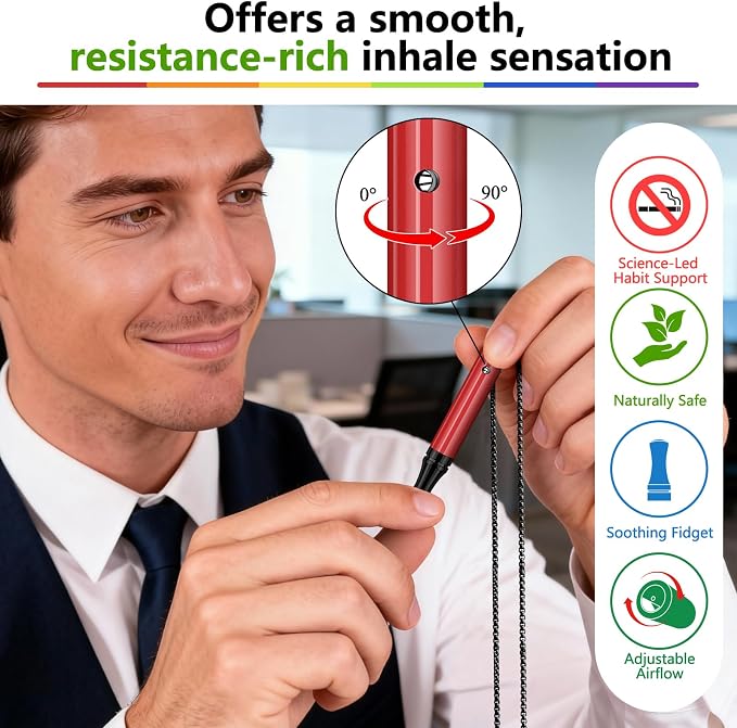 ASTOFLI Breathing Necklace for Anxiety Relief – Flavored Air Breathe Necklace - Image 3
