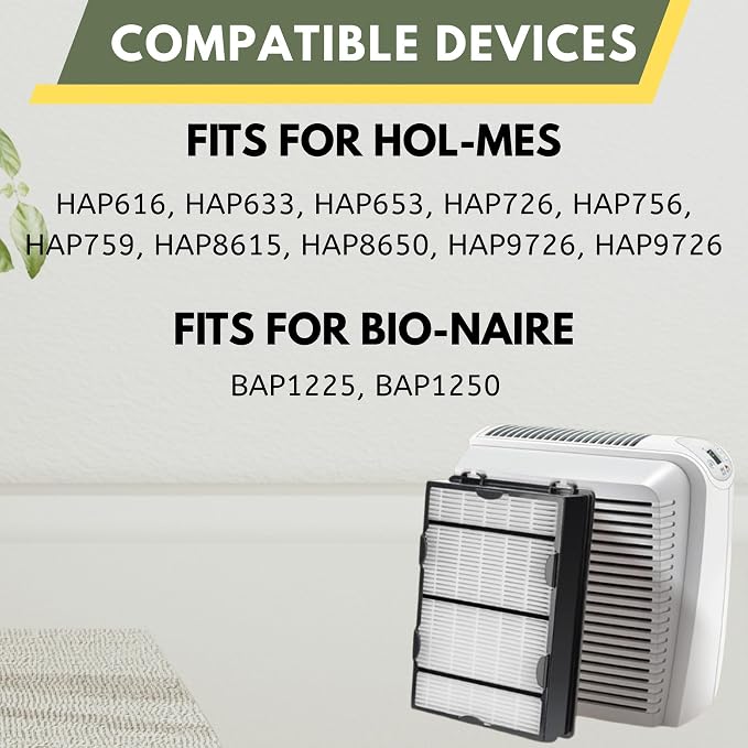 Nispira True HEPA Air Filter Replacement Compatible - Image 4