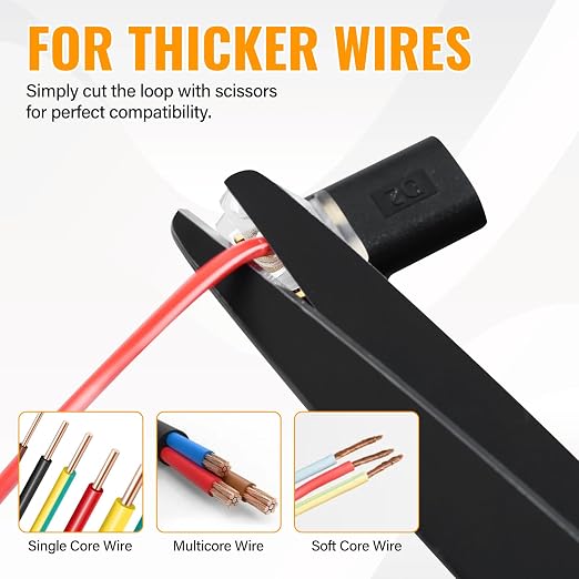 50Pcs D2 Quick Connect Wire Connectors – Optional Stripping Double Wire Plug in - Image 6