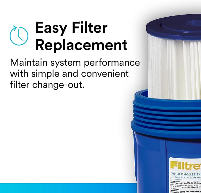 Filtrete Large Capacity Pleated Whole House Water Filter System 3WH-HDPL-F01 - Image 6