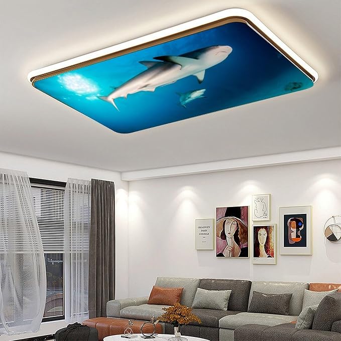 2PCS Sea Shark Magnetic Fluorescent Light Covers - Image 5