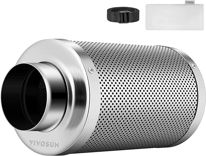 VIVOSUN 8 Inch Air Carbon Filter Smelliness Control by VIVOSUN