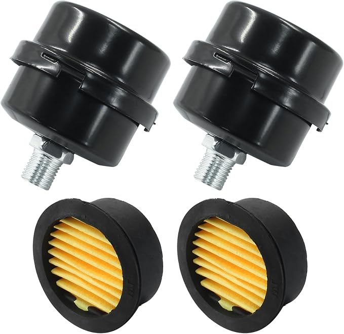 Hordion 2 Pack Air Compressor Silencer, 1/4" Thread Air Compressor Intake by Hordion