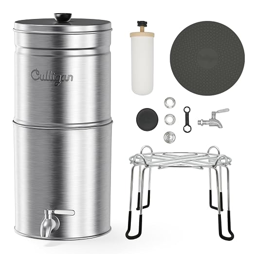 Culligan MaxClear 2.25 Gallon Gravity Water Filter System, Brushed - Image 7