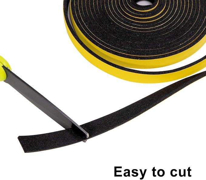 TORRAMI Weather Stripping for Windows 1/2 inch W x 1/4 inch T x 13 Ft Length - Image 6