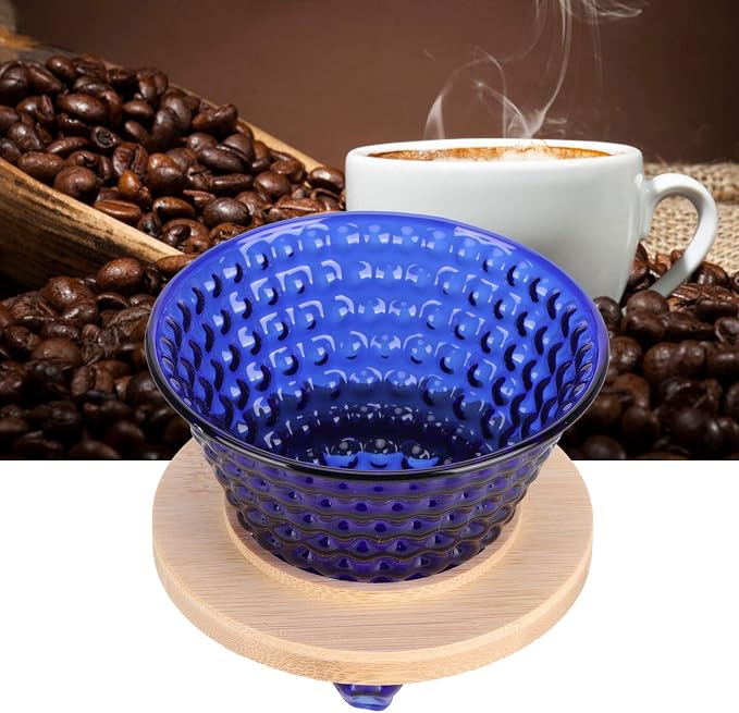 AUNMAS Coffee Dripper Pour Over Filter, Thick Glass Durable Simple Use Even - Image 3